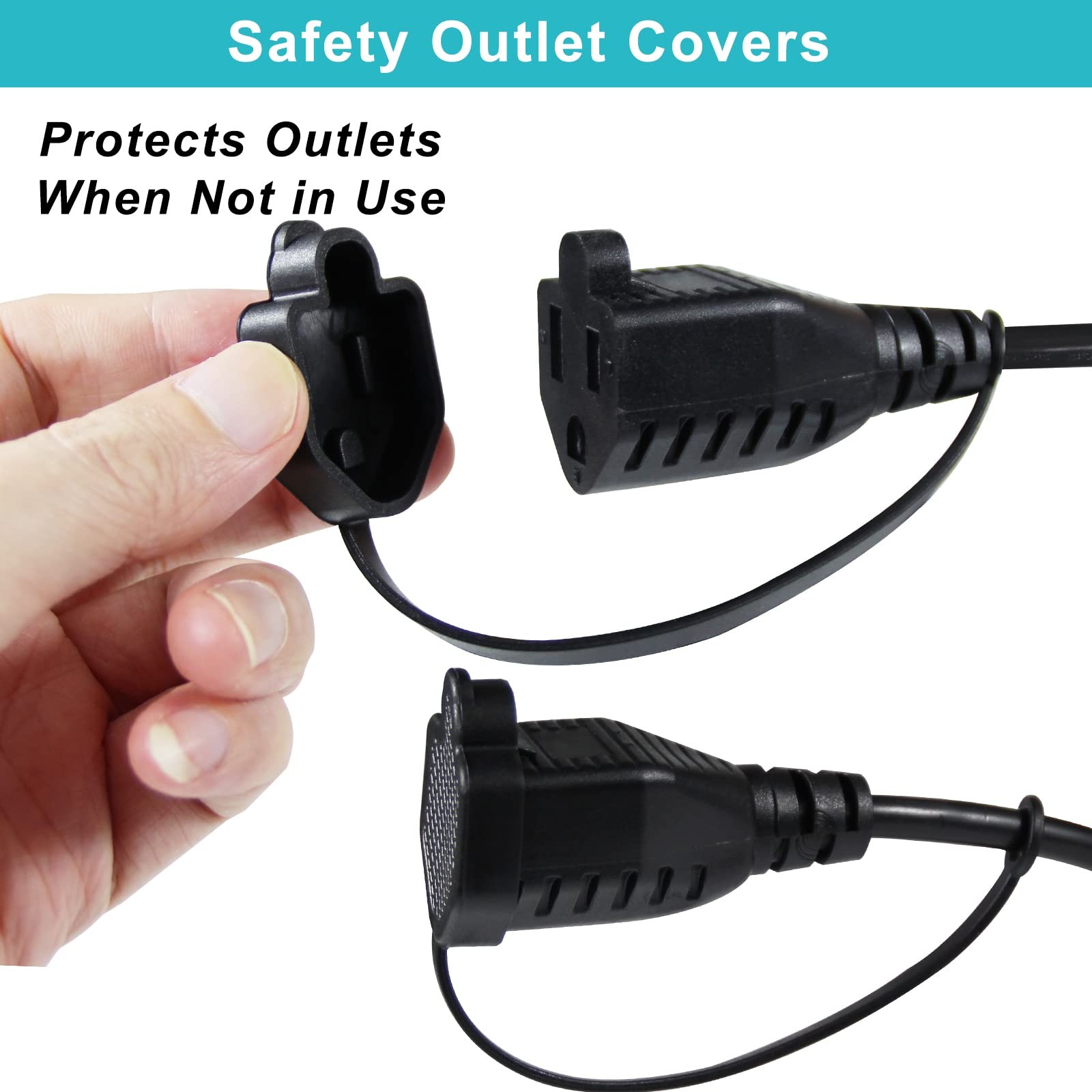 1 to 3 Way Power Extension Cord Splitter 1.5FT 16AWG 125V 13A – 45° Flat Plug