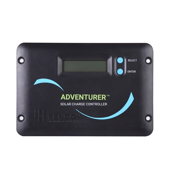 Renogy 30A Solar Controller – Flush Mount Design for RV/Camper Walls PWM Charger
