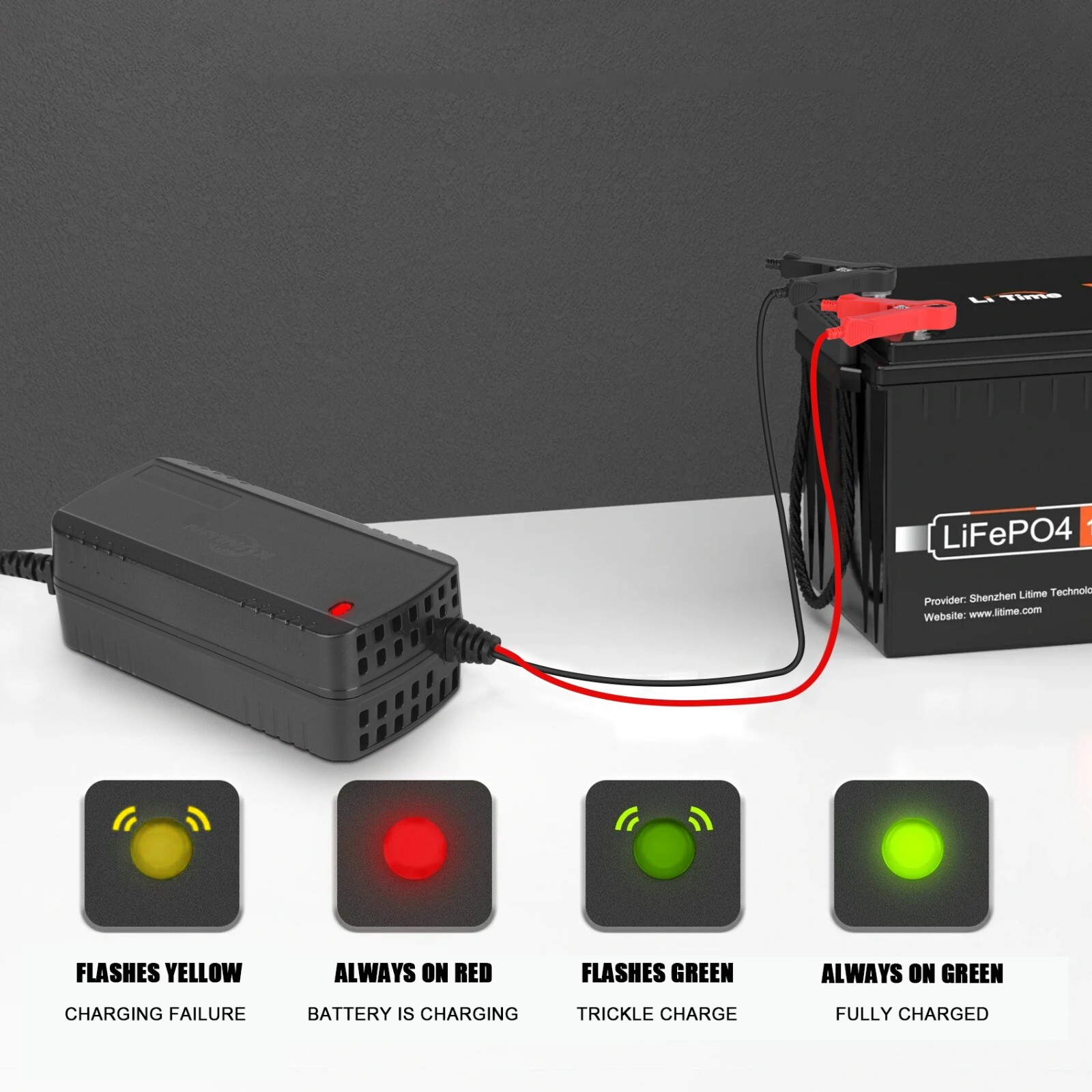12V 10Ah LiFePO4 Lithium Battery with Charger, Built-in 10A BMS, for Power Wheel
