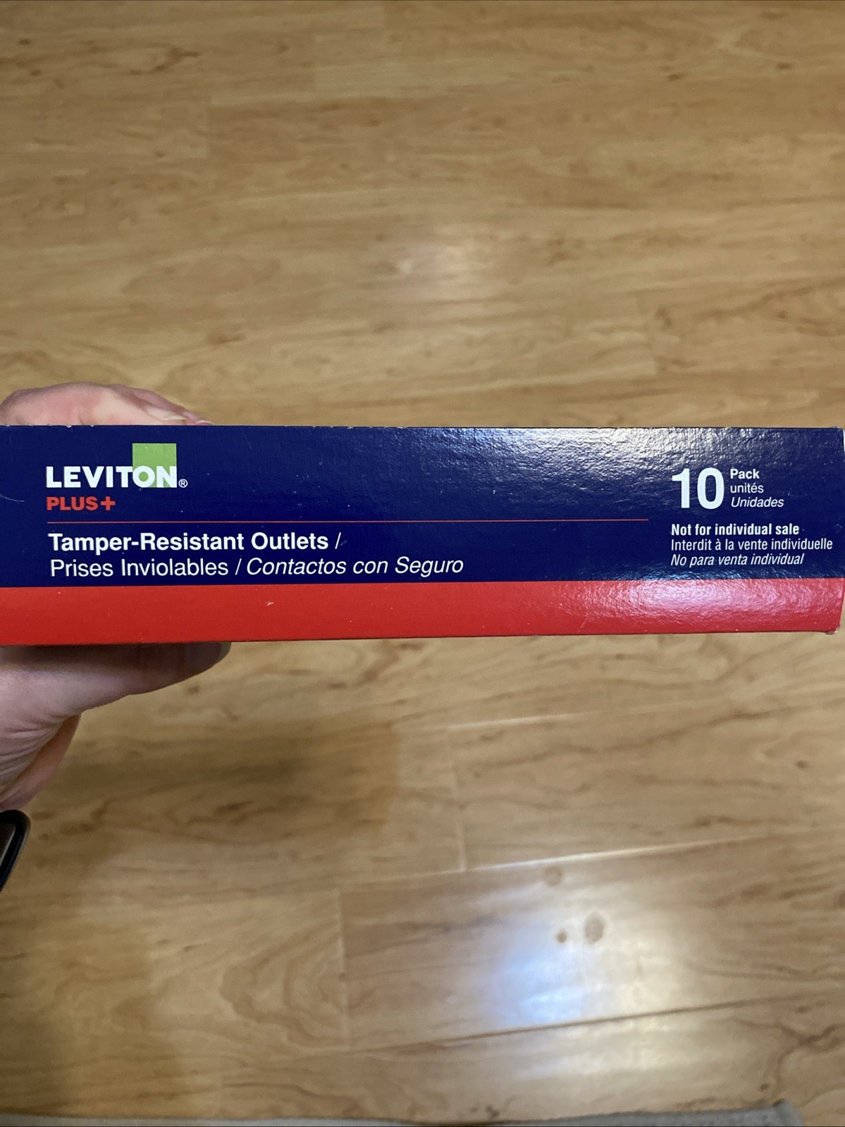 10pk Leviton Tamper Resistant Outlets 15A 125V White Plus Electrical Wall Plug