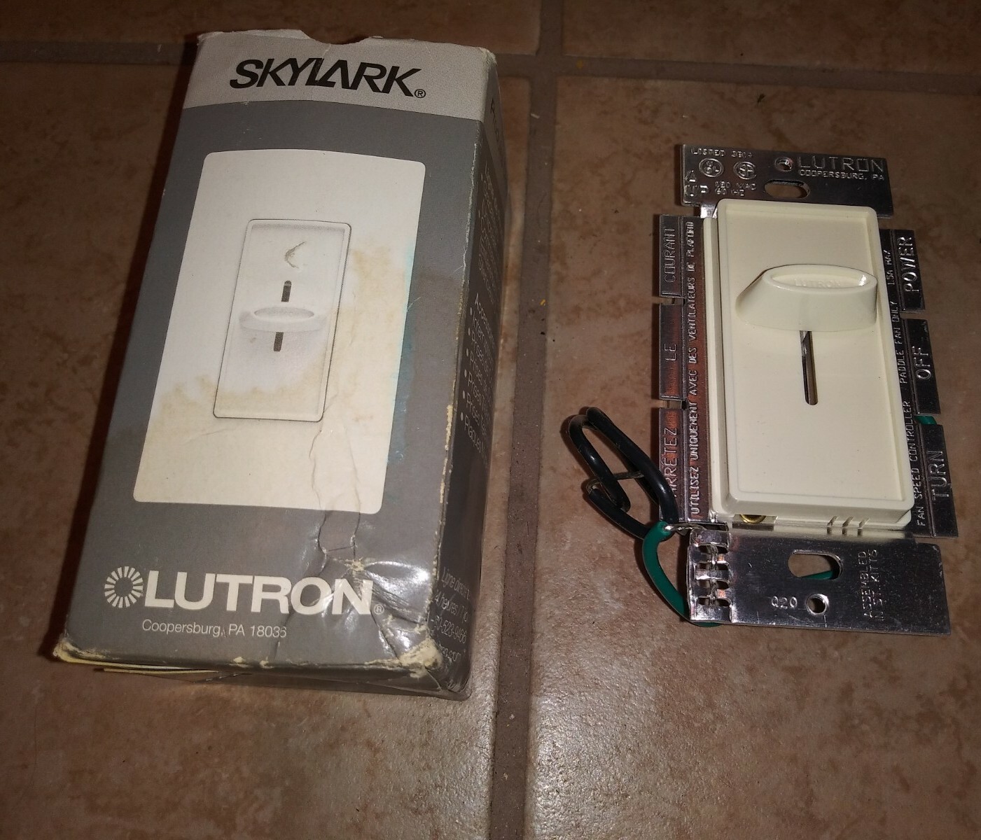 Lot of 6 Lutron S-600P & SFSQ-F SkyLark Single-Pole Dimmer – 3 NEW & 3 USED 6pcs