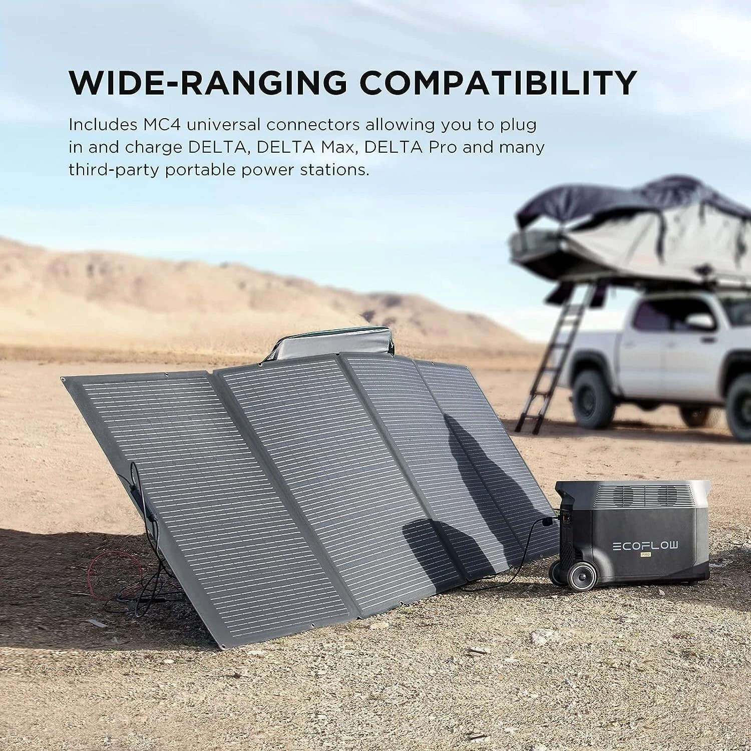 New In Box EcoFlow 400W Solar Panel Folding Self-supporting Waterproof Outdoor