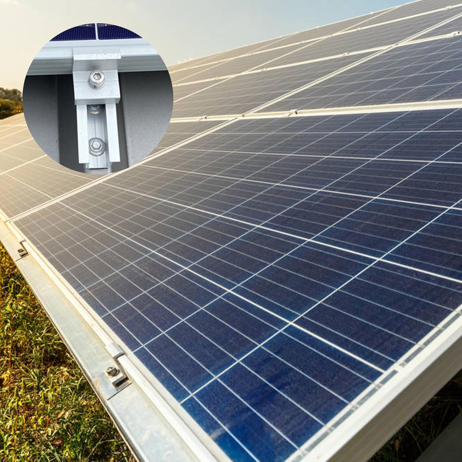 Solar Panel Mounting Brackets Z Brackets Aluminum 12CM Flat Roof Photovoltaic