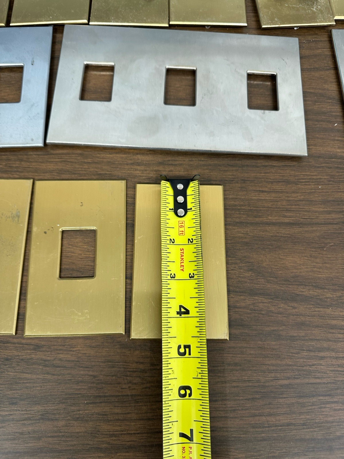 Lot (1) Lutron Faceplates Gold/Bronze Silver Color Dimmer