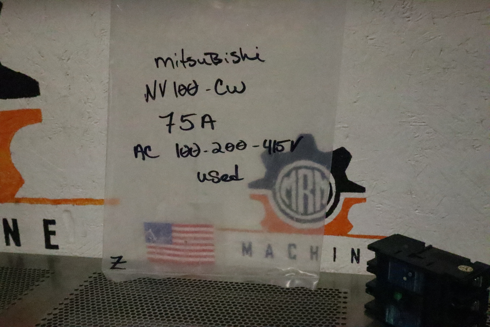 Mitsubishi NV100-CW 75A AC100-200-415V Circuit Breaker 3-Pole Used With Warranty