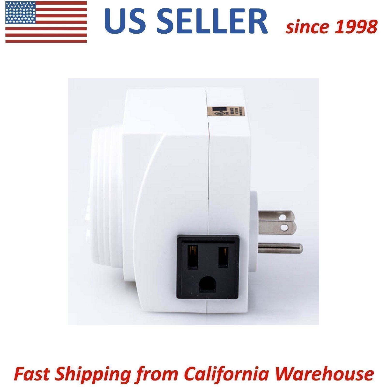UltraGrow Heavy Duty Digital 7-Day Timer Double 3-Prong Outlet Plug LCD Display