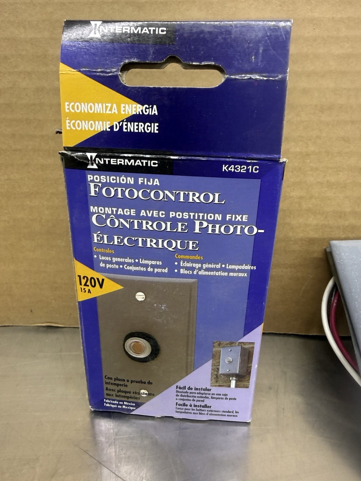 Intermatic K4321C Fixed Position Photo Control Sensor New Old Stock K4321