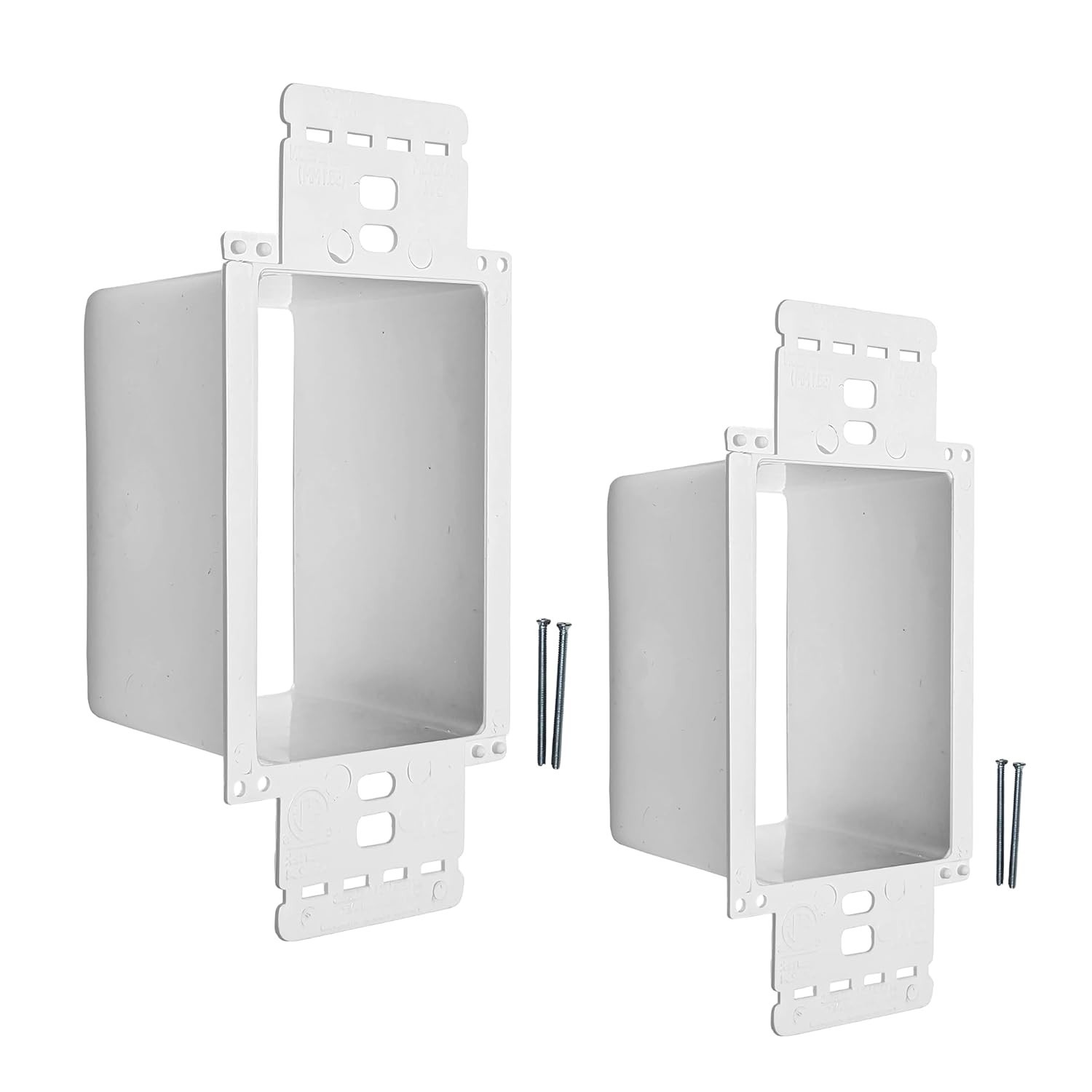 – 2 Pack Electrical Power Outlet Box Extender Kit – Single Gang Box Extender …