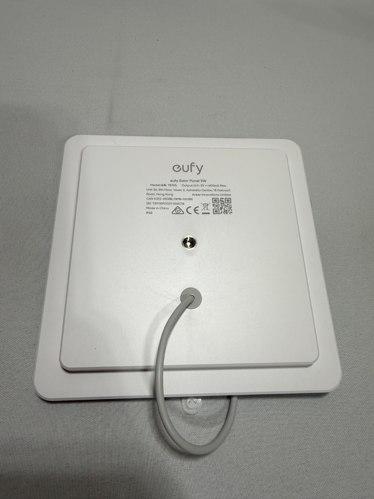 eufy Solar Panel 3W T8705 Outdoor Charging Panel for Security Cameras OEM