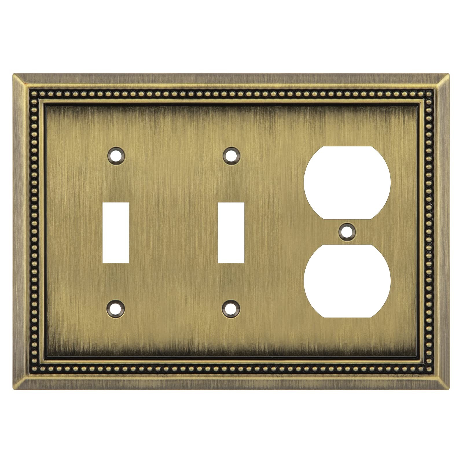 Henne Bery Sunken Pearls Heavy Double Toggle/Single Duplex, Antique Brass