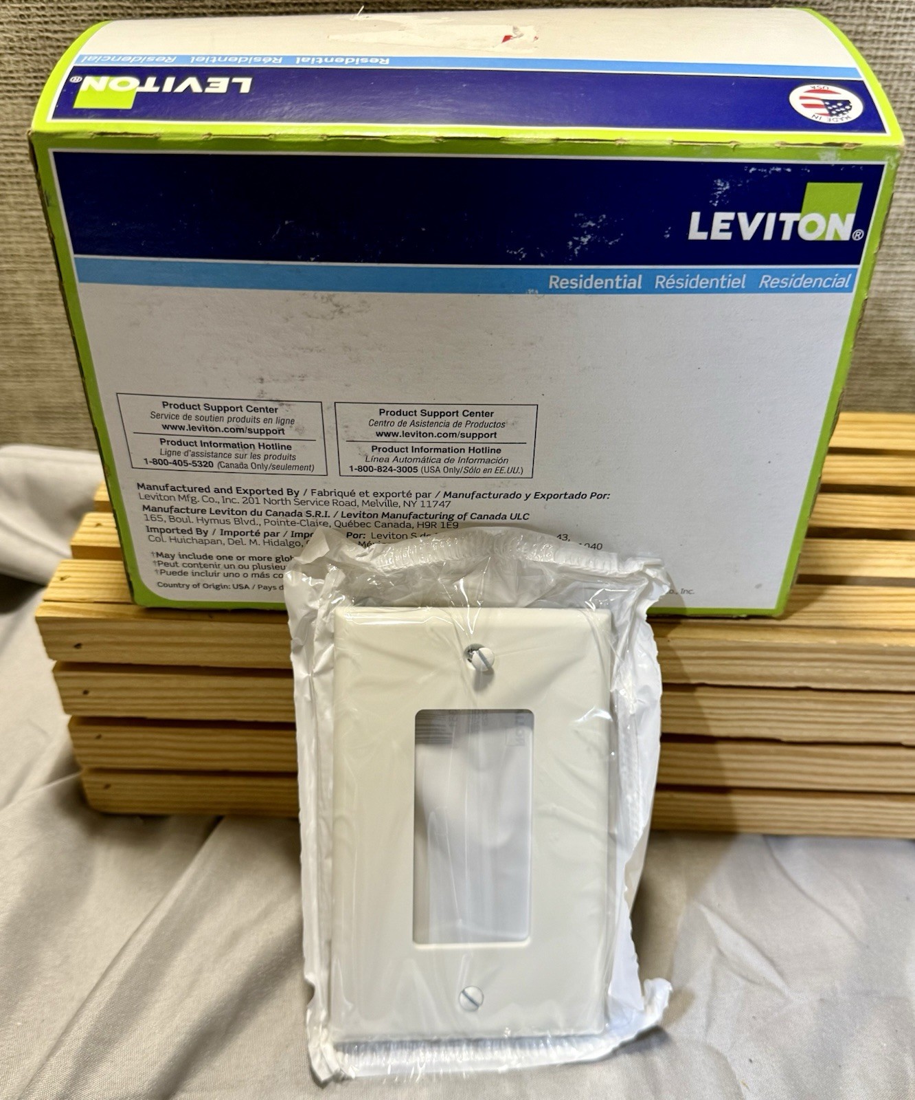 Leviton Decora White Unbreakable Thermoplastic Nylon Rocker Wallplates 15 Count