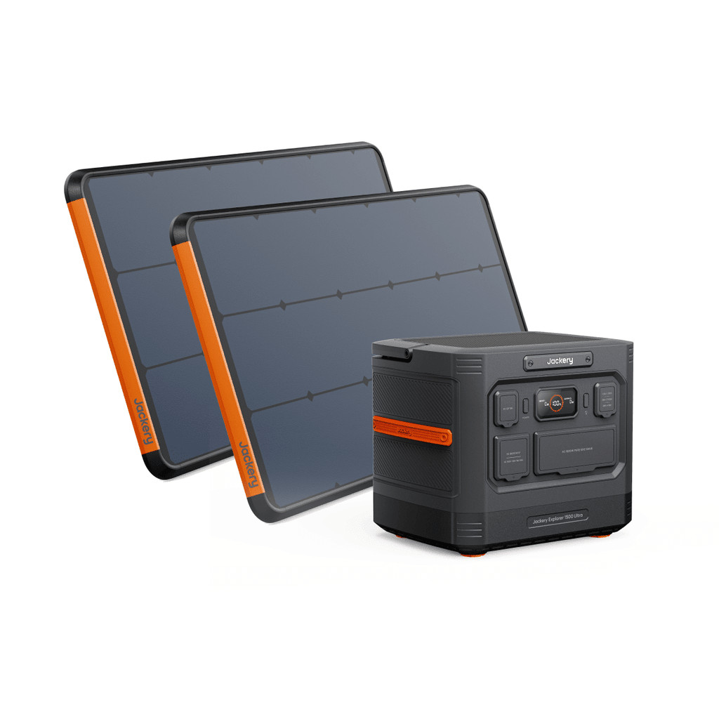 Jackery E1500 Ultra + 2 SolarSaga– Ships to PR HI AK Guam Saipan– Trusted Seller