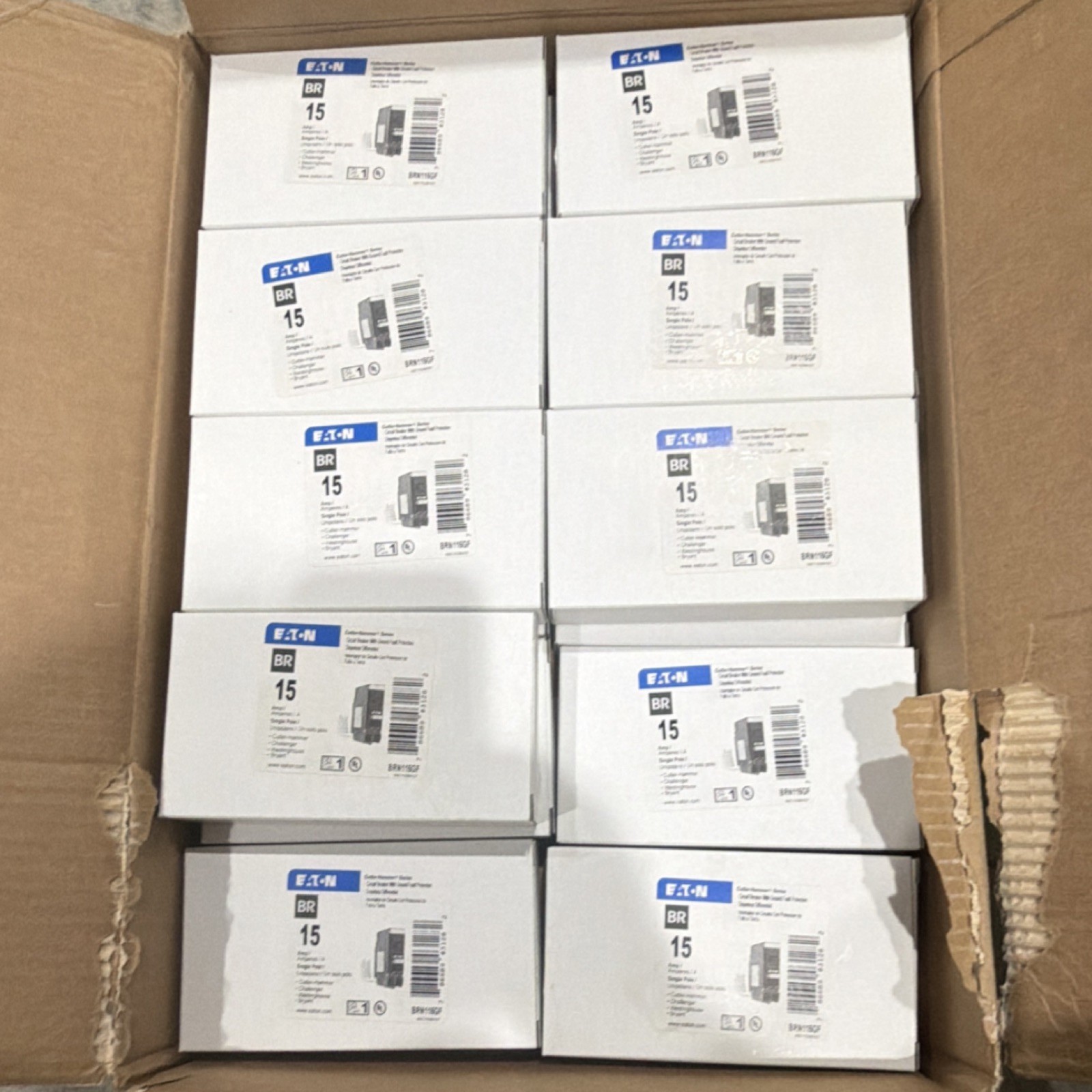 Eaton BRN115GF 15A Ground Fault Protection Circuit Breaker 1-Pole