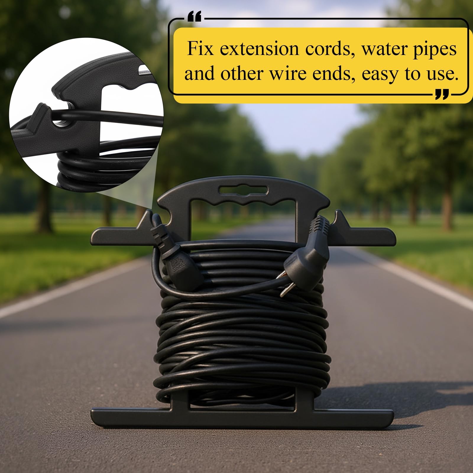 1 PC ABS HShape Heavy Duty Extension Cord And Hose Reel Carrying Handle