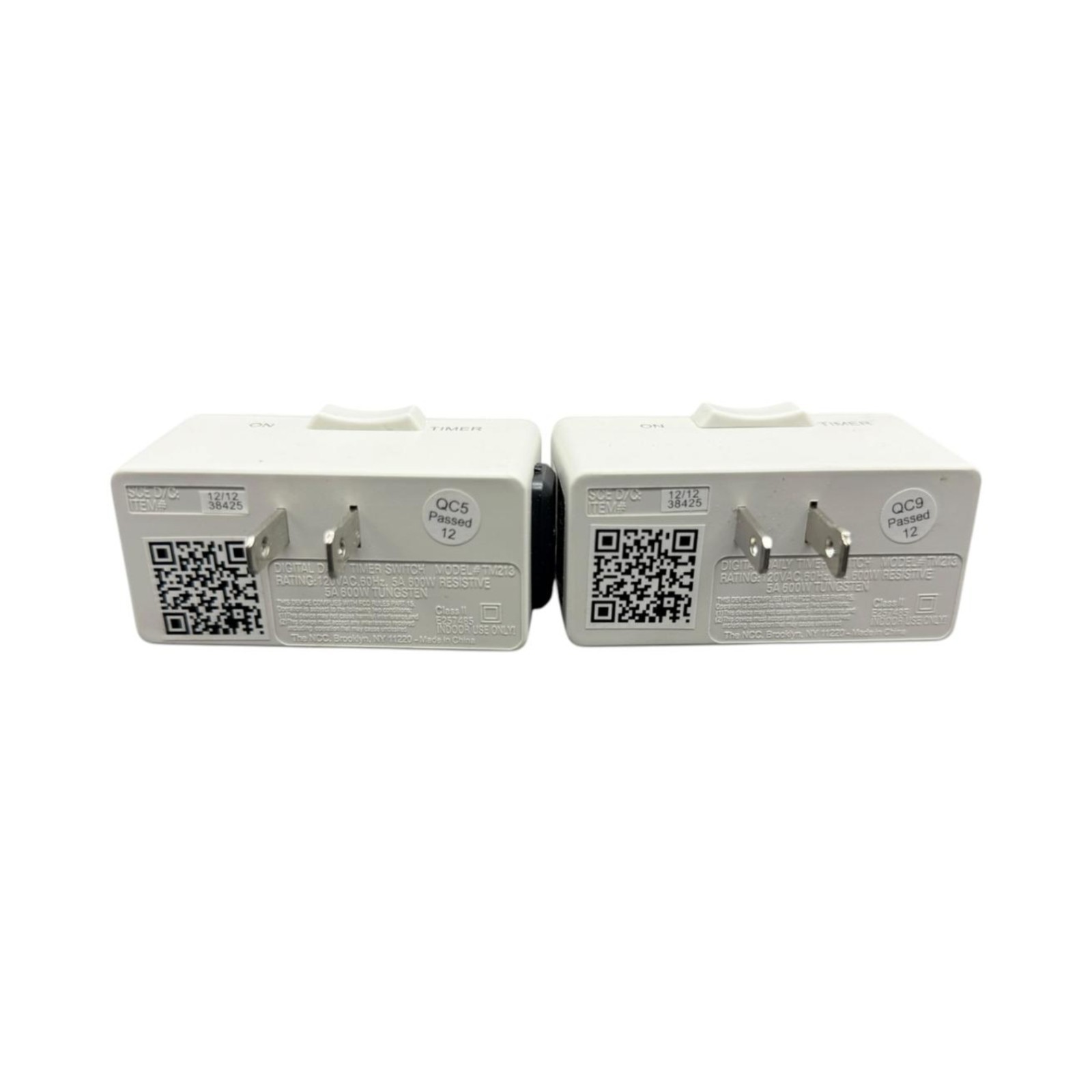 Stanley TM213 Digital Timer Switch Plug In 120V Indoor Outlet Timer Lot of 2