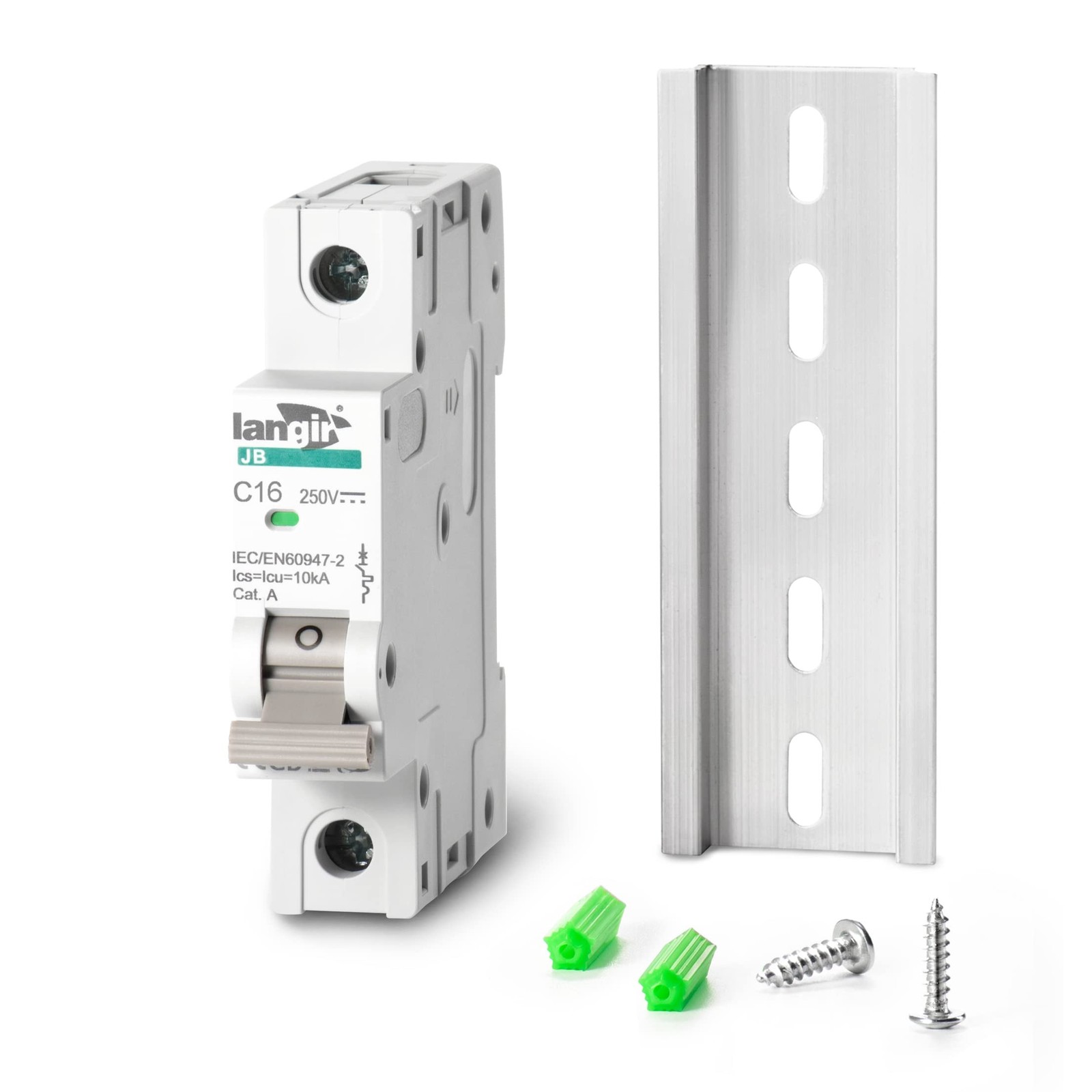 DC 15A (16A) Circuit Breaker, 1 Pole DIN Rail Mount, 250V Solar PV Disconnect…