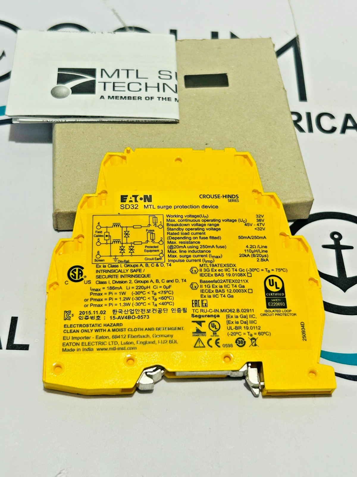 EATON SD32 MTL SURGE PROTECTION DEVICE FREE FAST SHIPPING
