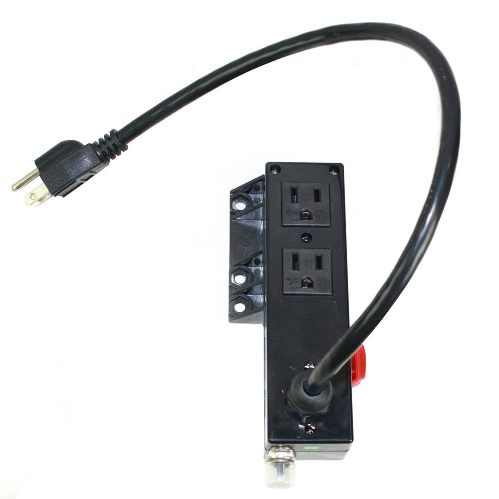 Power Connector for Work Table with GFCI, 125V, 15A, 1.6ft cord, 14 AWG – SE5020