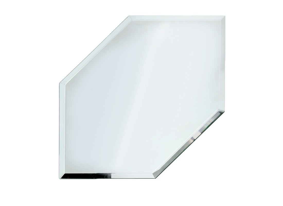 FHC BVM4E4 4″ Emerald Corner All Sides Beveled Clear Glass Mirror