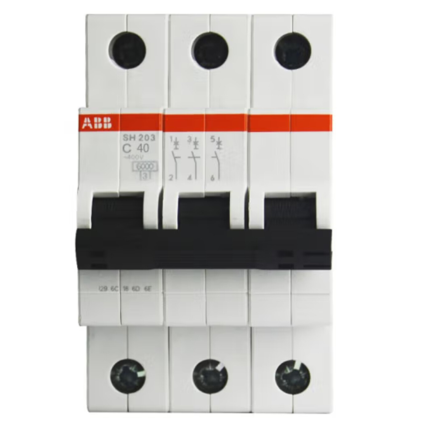 ABB Miniature Circuit Breaker 3 pole 3P C Type 16 20 25 32 40 50 63 Amp 6KA MCB