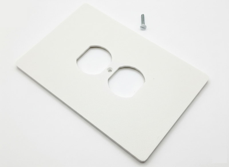 4″x6″ Oversized Duplex Electric Outlet Cover, 1-Gang Wall Plate, Large, White