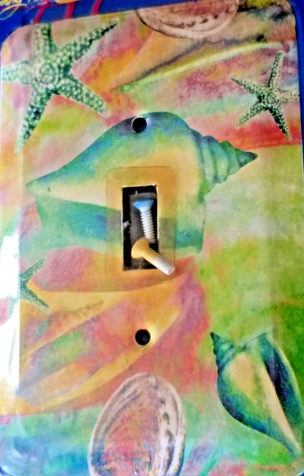 Leviton Seashell Beach Ocean Aquatic Bathroom Light Switch Cover New In Package