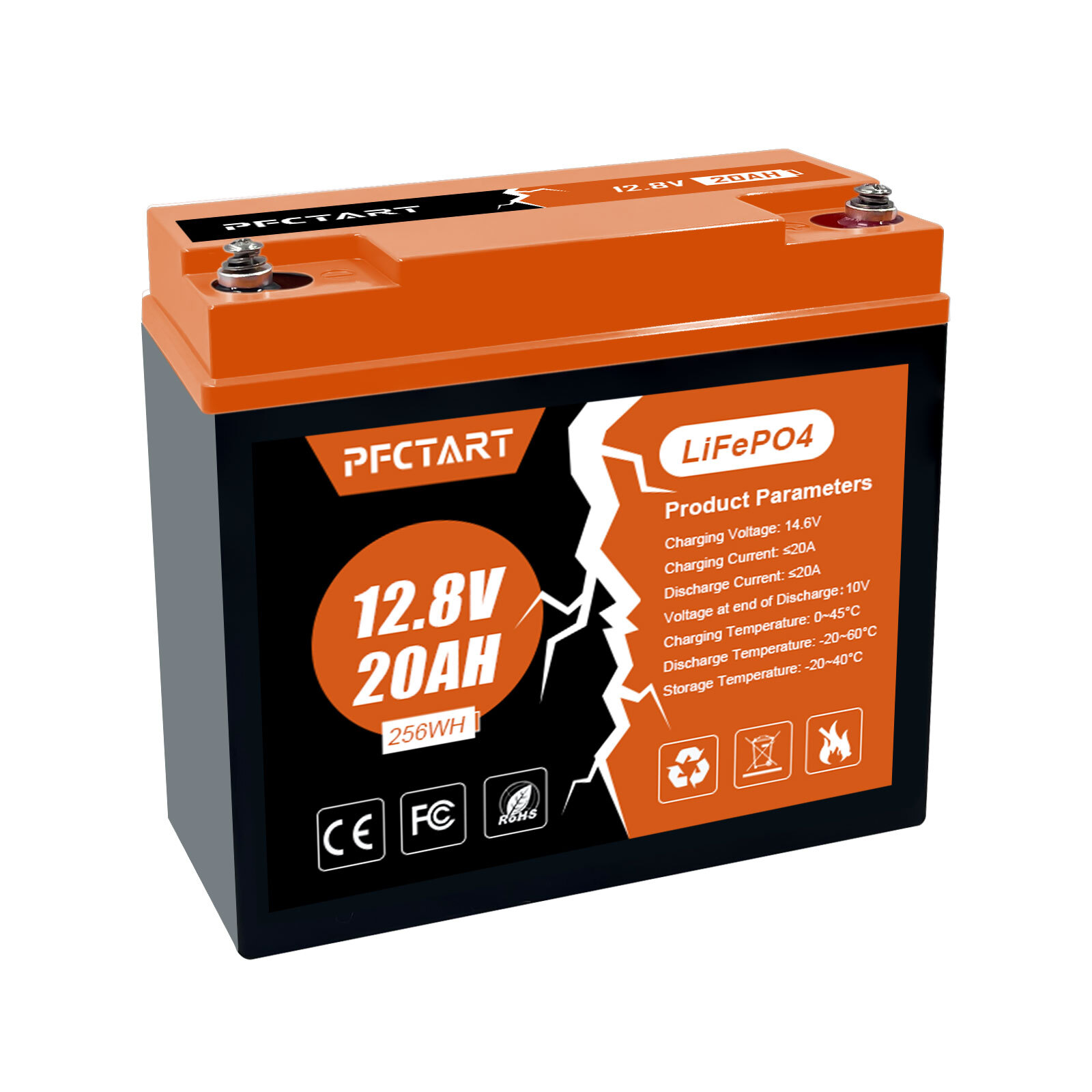 12V 20AH 24AH 30AH 50AH LiFePO4 Lithium Battery BMS For RV Solar Panel Golf Cart