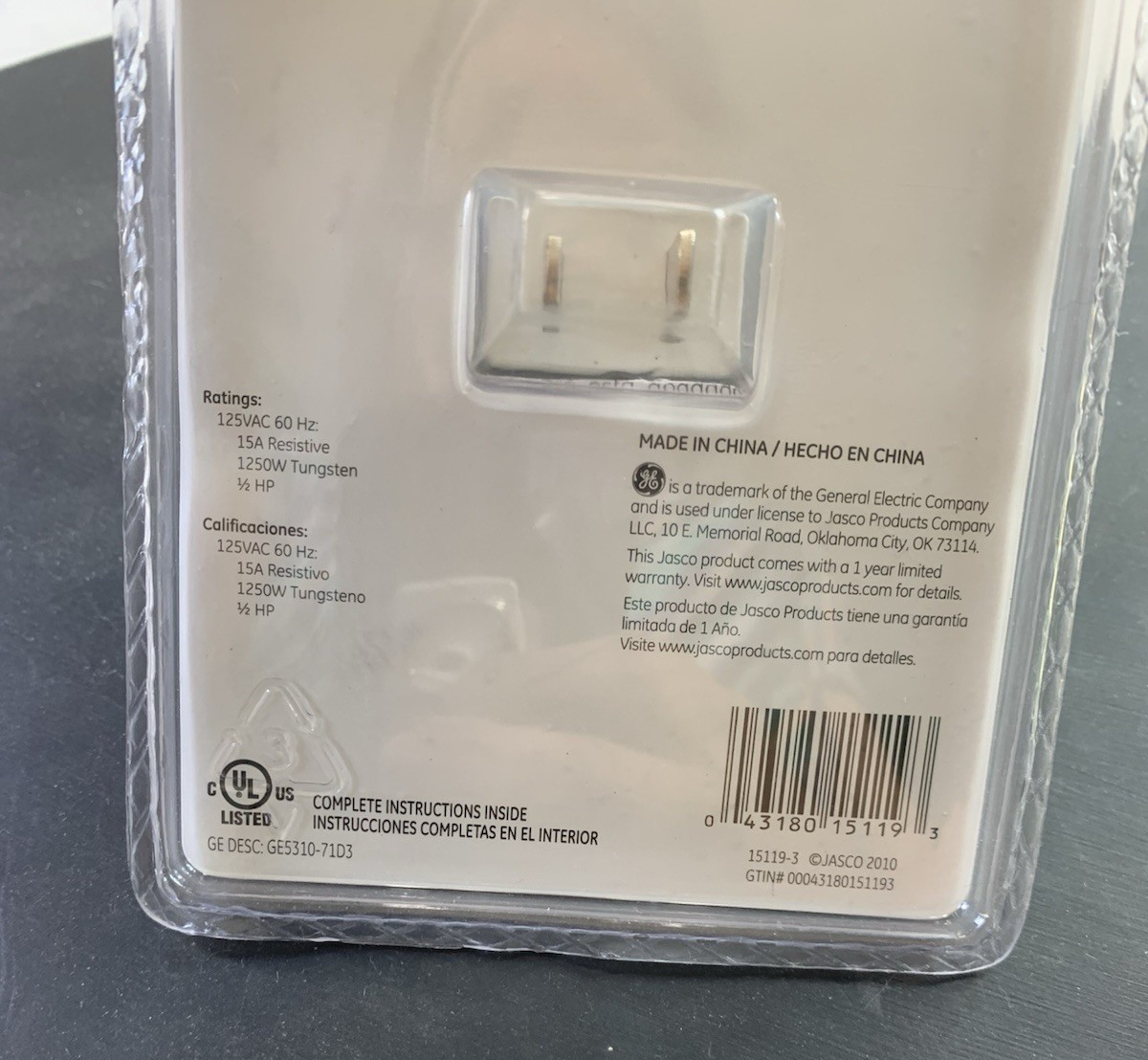 GE Indoor Plug-In Basic Timers Daily 24 Hour Programmable On/Off Lot Of 2 NEW