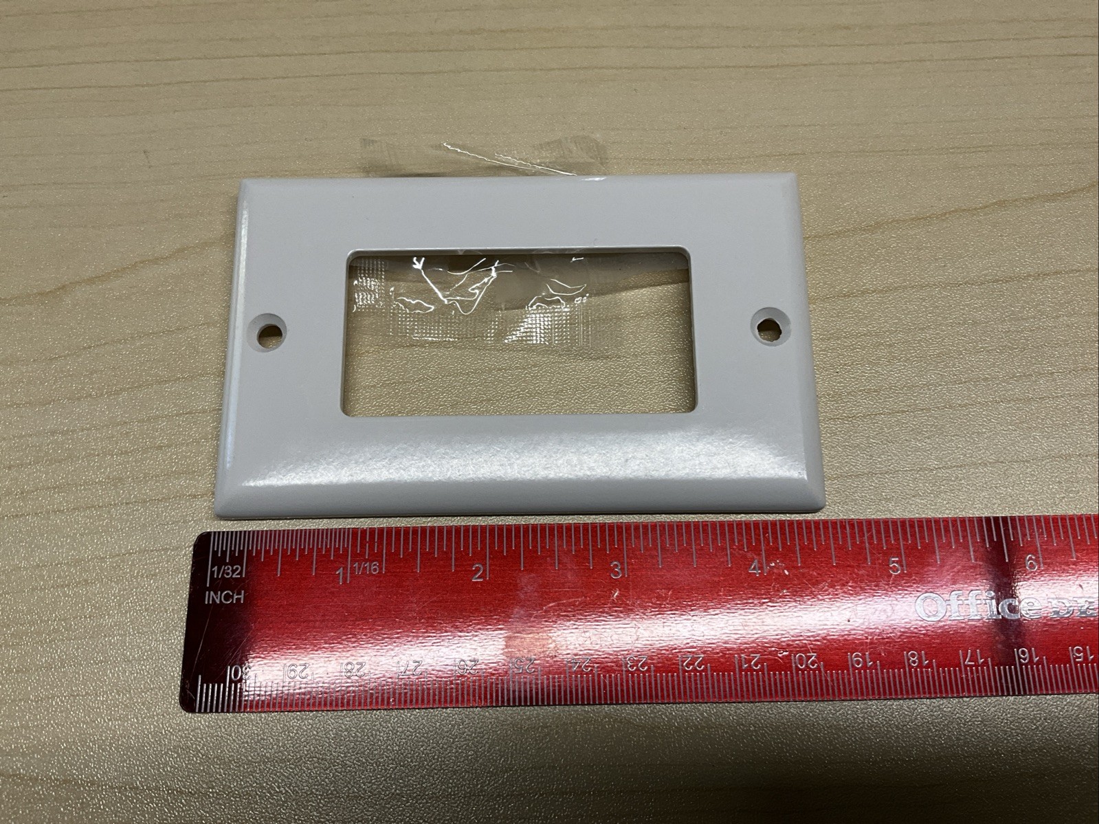 Hunter Douglas Switch Plate 4.5×2.75” White, Screws Included