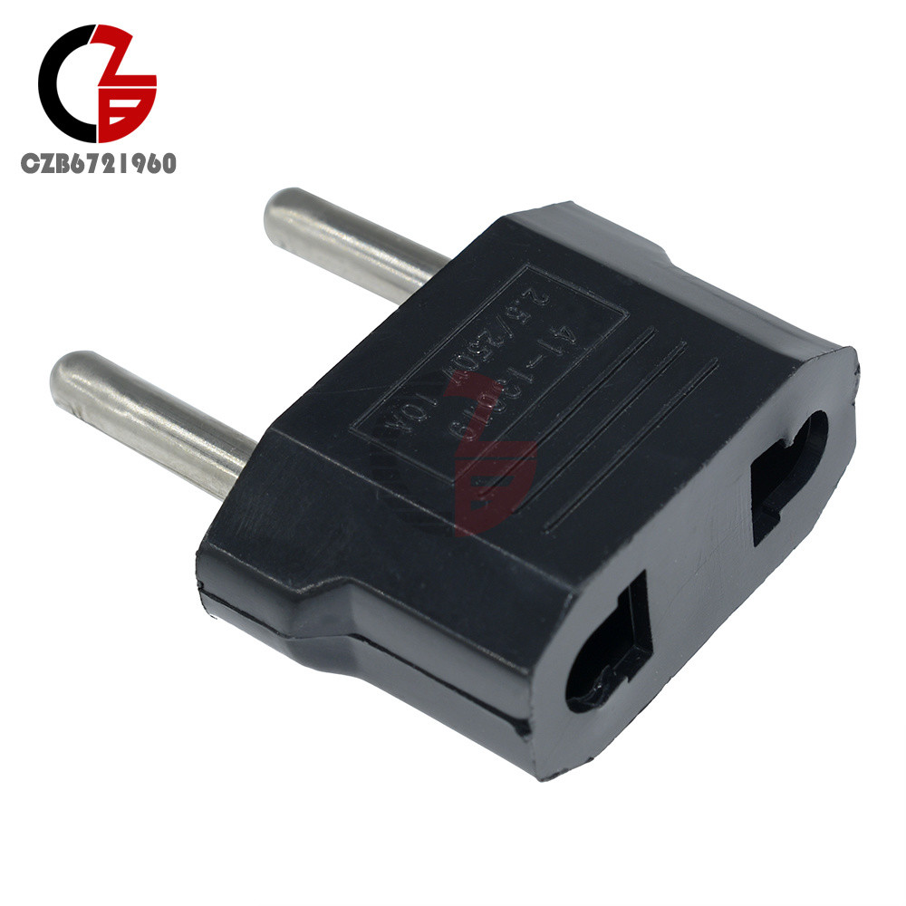 5PCS US/USA to European Euro EU Travel Charger Adapter Plug Outlet Converter Set