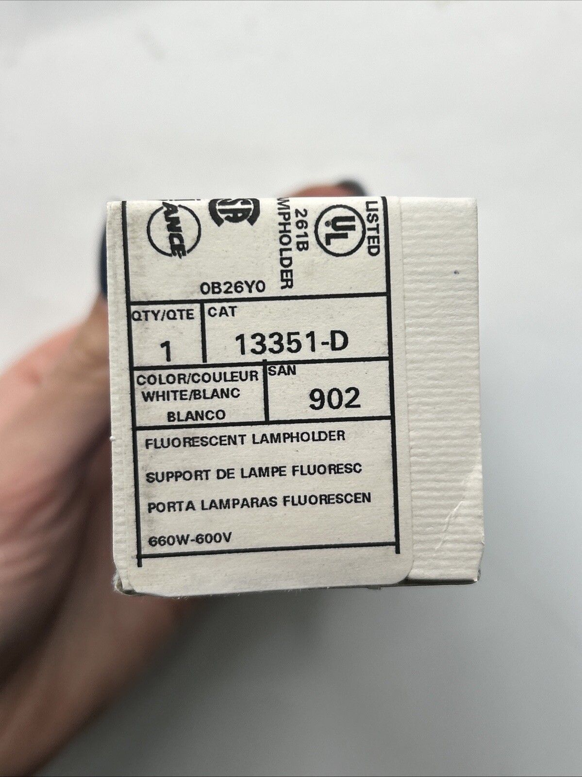 Lot Of 10 Leviton 13351-D Fluorescent Lampholder Light Socket 30 Days Warranty