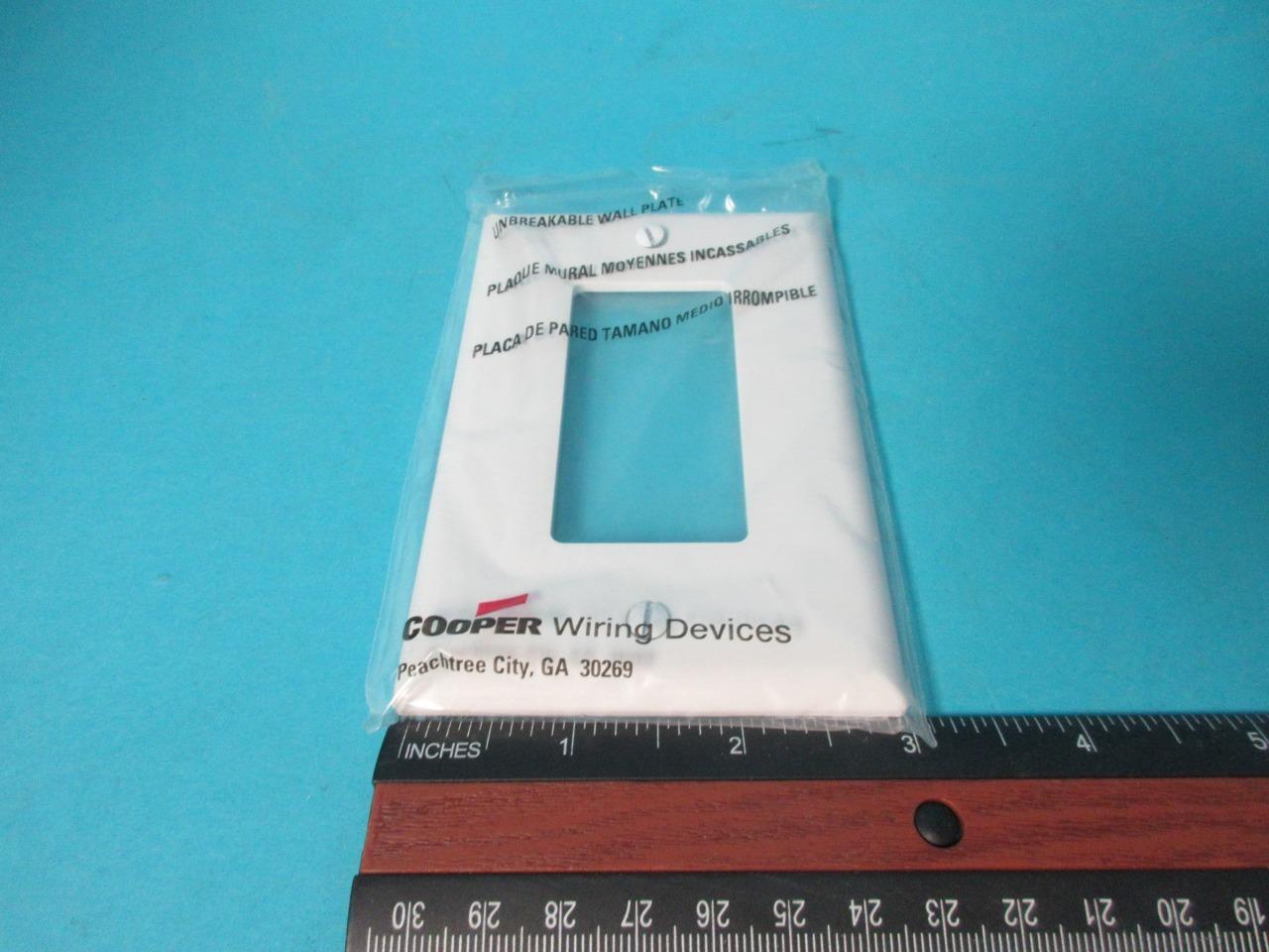 20 Eaton White Decorator 1G UNBREAKABLE MidSize Wallplate GFI GFCI Covers PJ26W