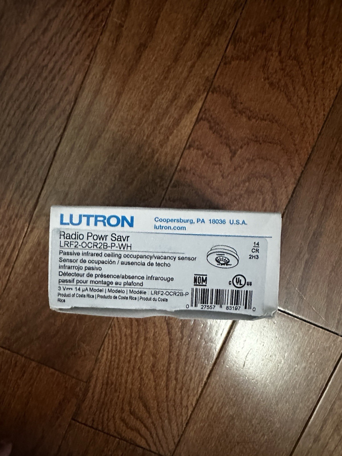 LUTRON LRF2-OCR2B-P-WH 120V Wireless Ceiling Sensor – White