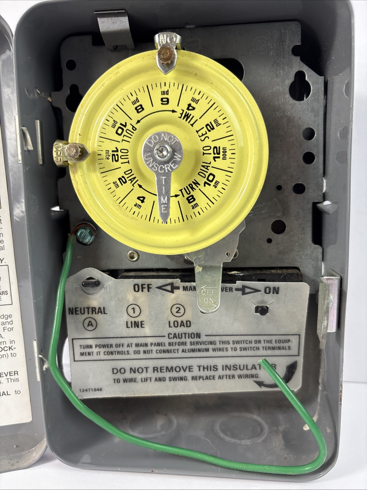 Intermatic 40A 24-Hour Mechanical Time Switch Indoor Enclosure T101