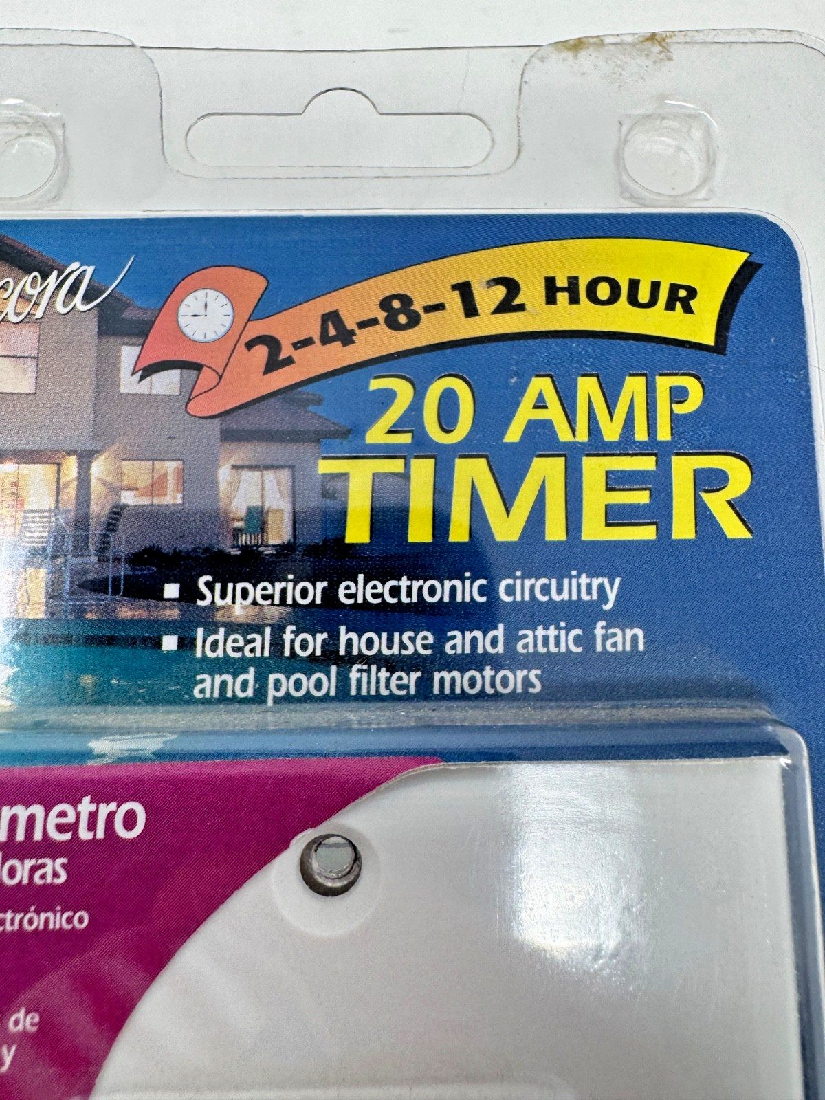 Leviton 6212H Programmable Hourly Timer 2-4-8-12 Hours