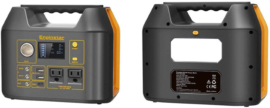 PORTABLE POWER Station Android Apple Solar AC/DC Charge 300W EMERGENCY GENERATOR