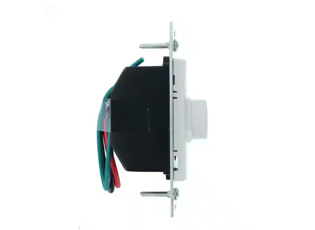 Leviton IllumaTech RTF01-10Z Quiet Step Rotary Fan Speed Control, Single Pole