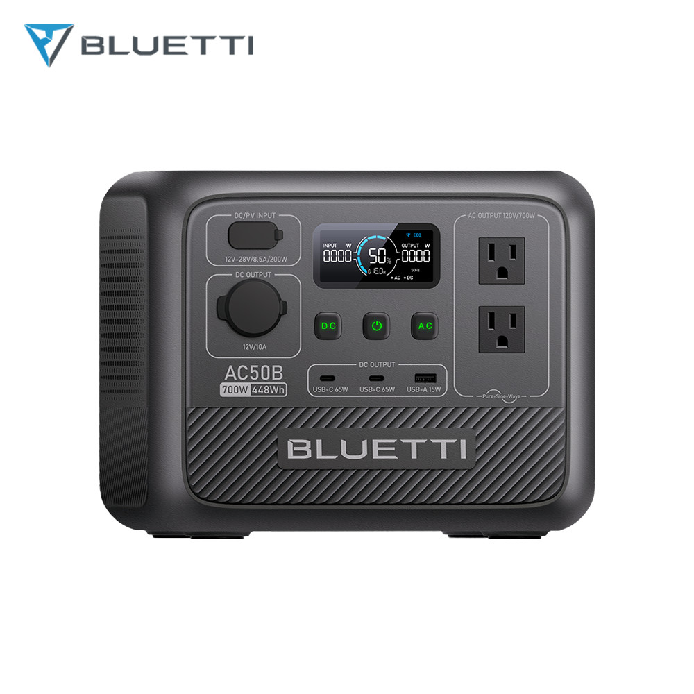 BLUETTI AC50B 700W 448Wh Portable Power Station Generator for Outdoor Camping