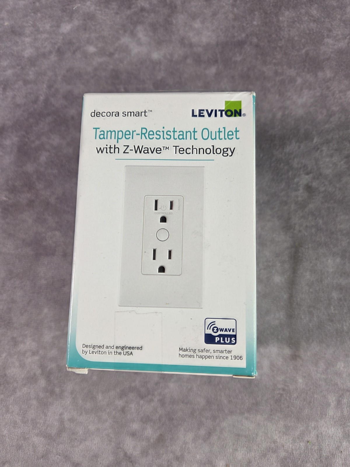Leviton Z Wave Plus Decora Smart Electrical Outlet with Voice Control 15A