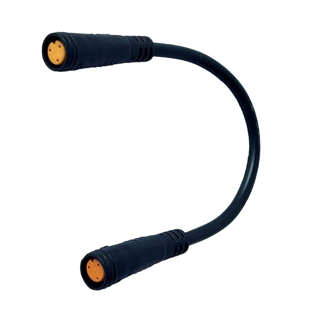 2 pcs M8 3 Pin Waterproof Extension Cable Female to Female for eBike Wiring