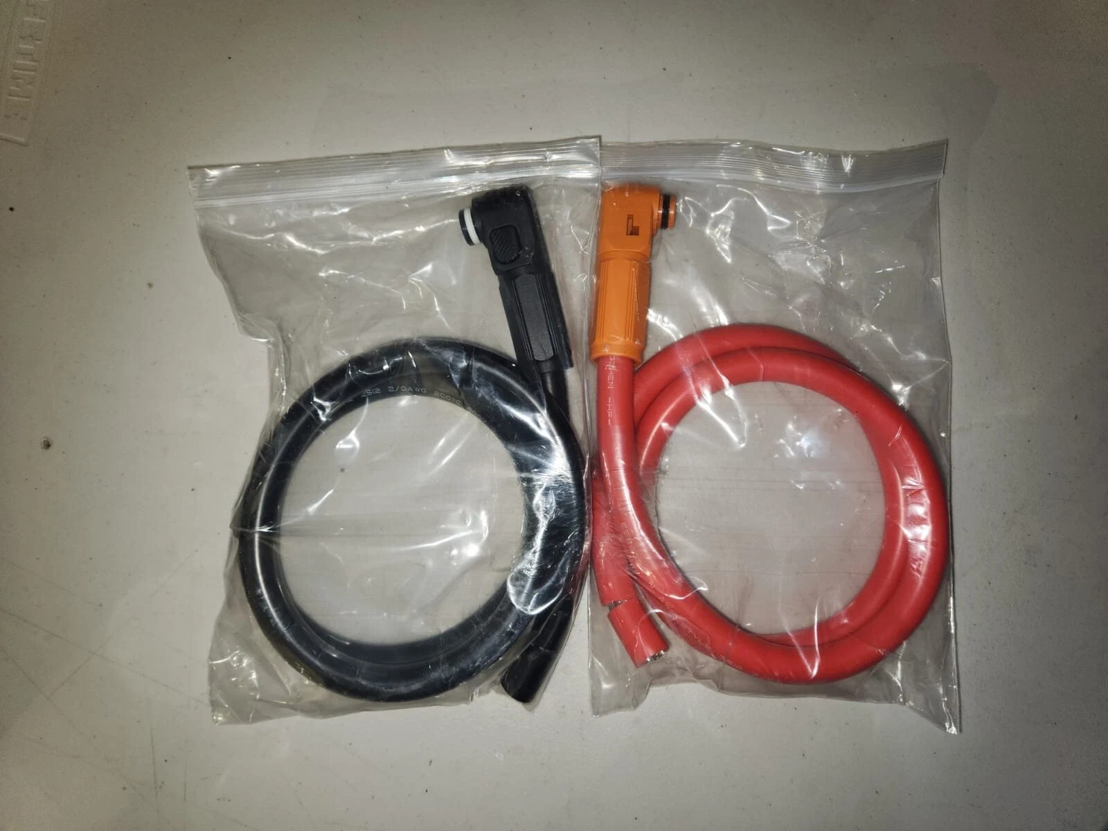 EG4 Wallmount (PowerPro) Battery Cables – RedBlack Set 2/0 AWG Degson Connectors