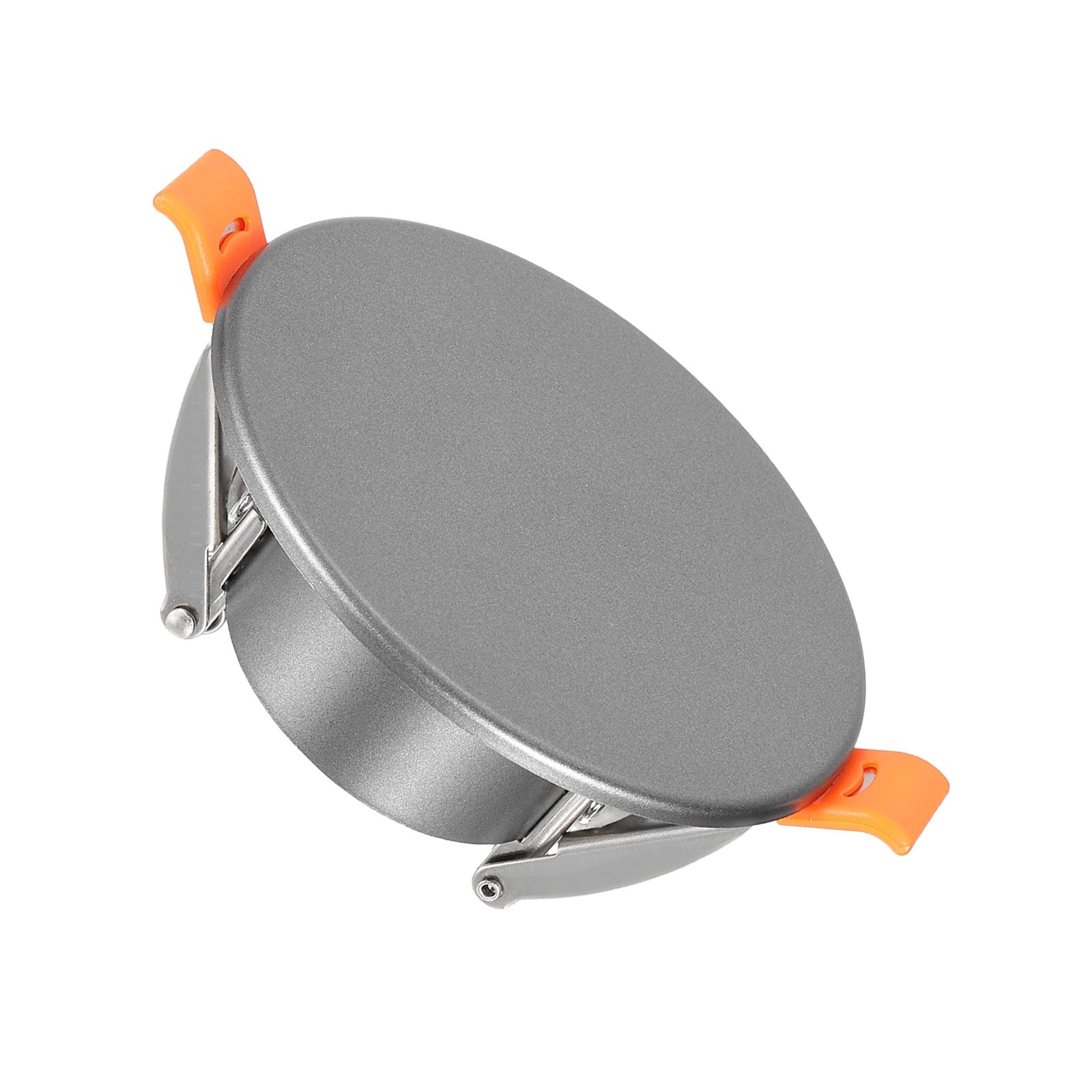 3.7″ Spring Ceiling Cover Plate for 2.2-3.4″ Round Hole, Dark Gray