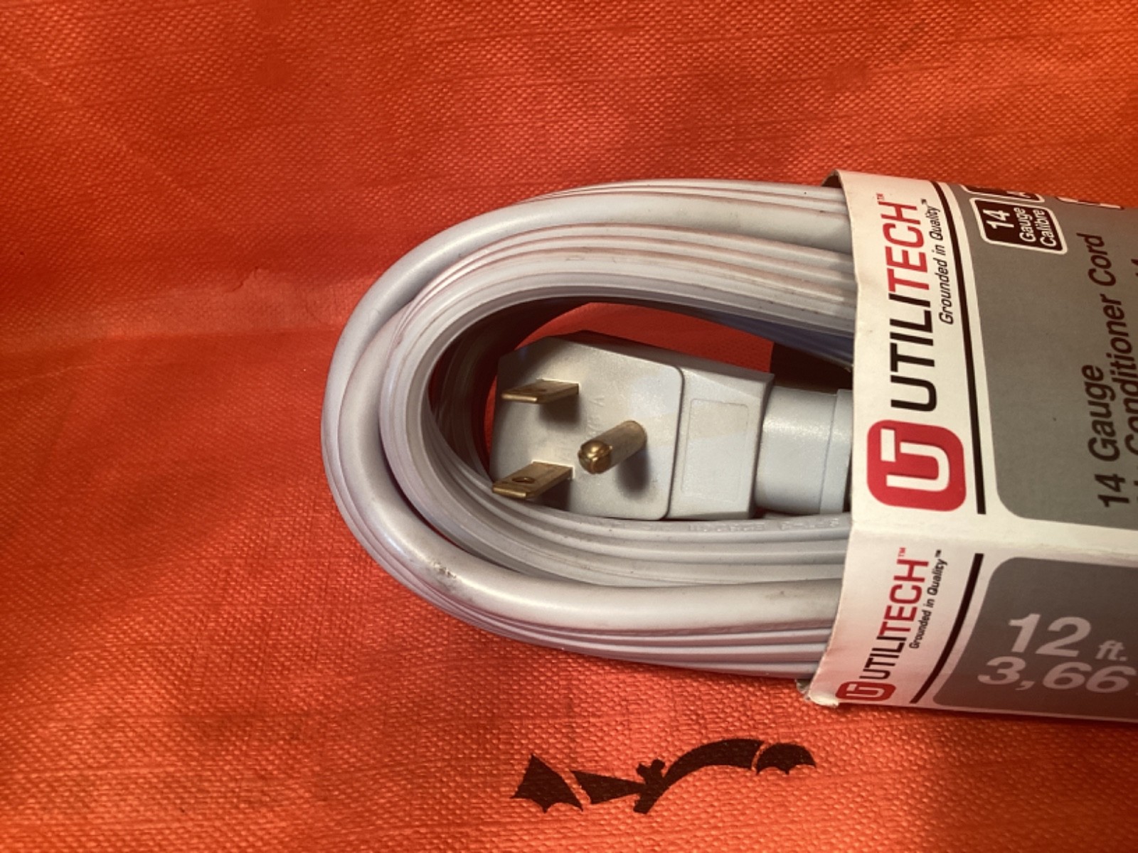 UTILITECH 12 Gauge 15 amp 3 prong 12 feet AIR CONDITIONER CORD extension new