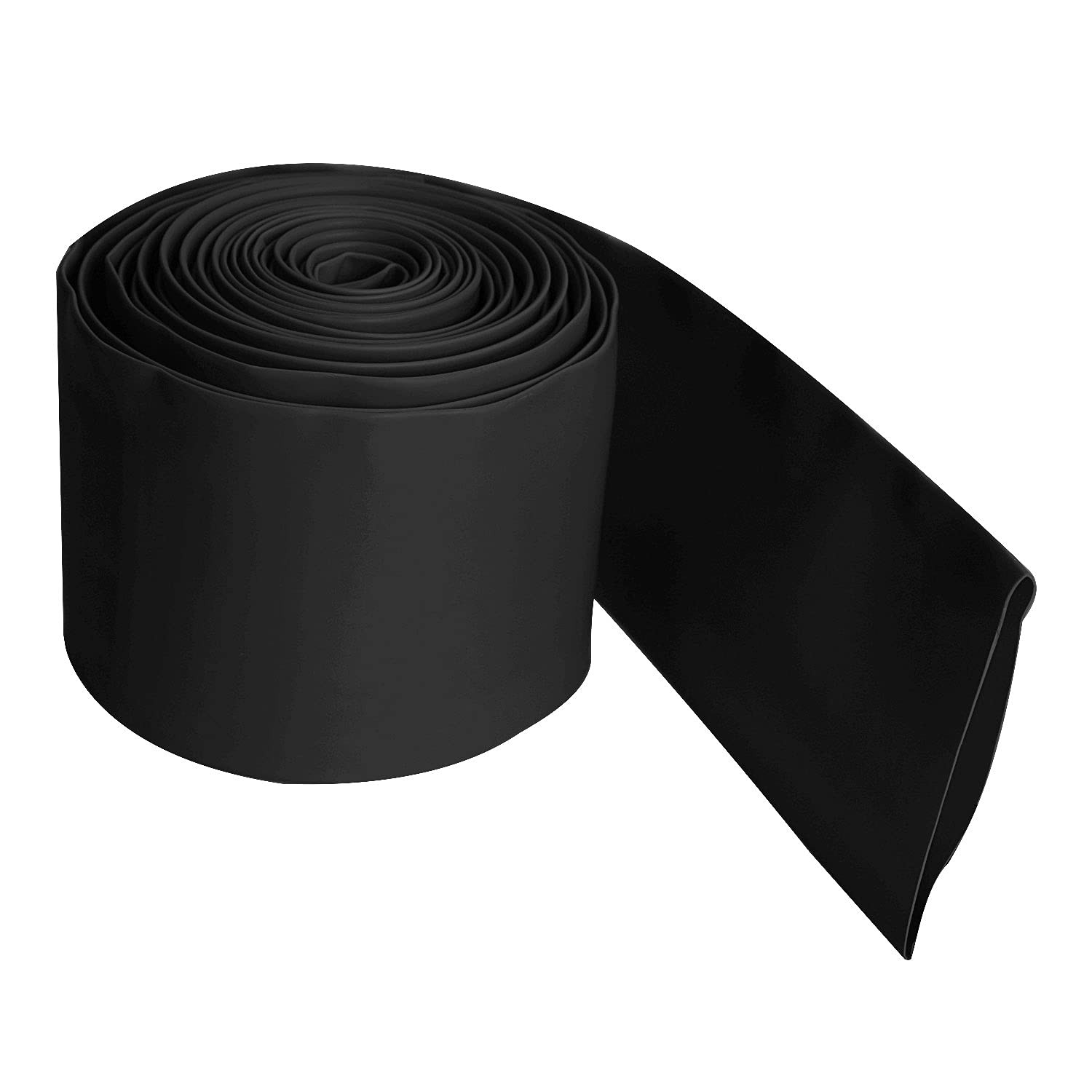 Aoje-Link 45mm ID Black Heat Shrink Tubing Shrinkable x 5M(Ф*L),