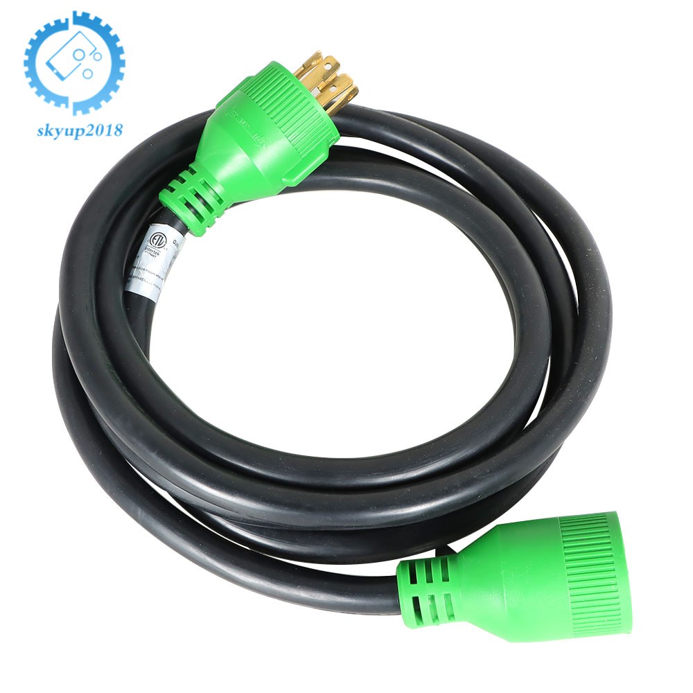 30 AMP 4 Prong NEMA L14-30P to L14-30R Generator Extension Cord 10/15/25/40/50FT