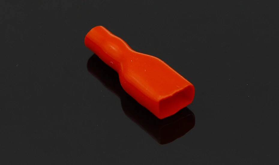 50pcs Cover Case for 6.3mm Crimp Terminal Spade Connector 6.3 terminal cap