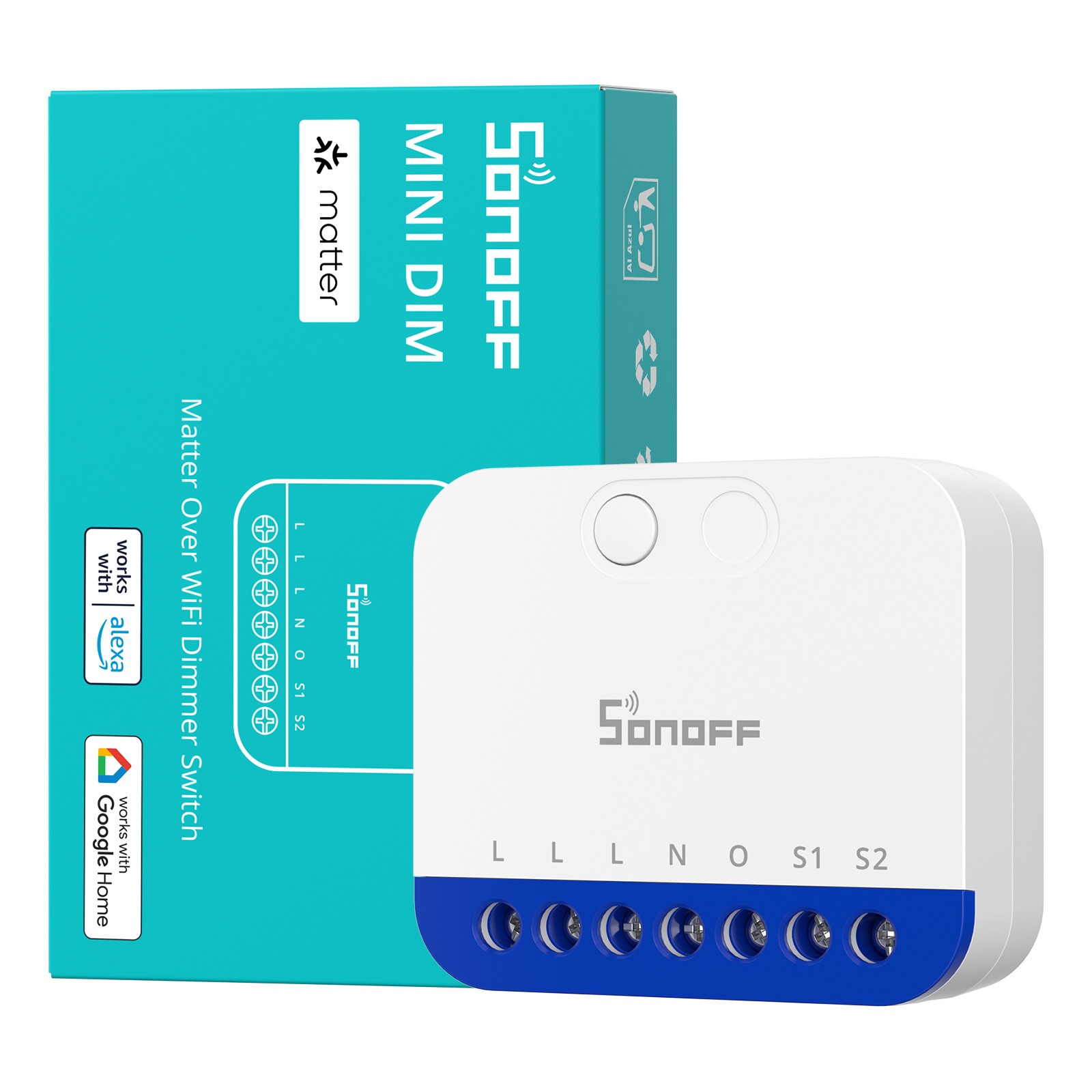 SONOFF MINI Smart WiFi Dimmer Switch for Dimmable LED/Dimmable,Power Monitoring
