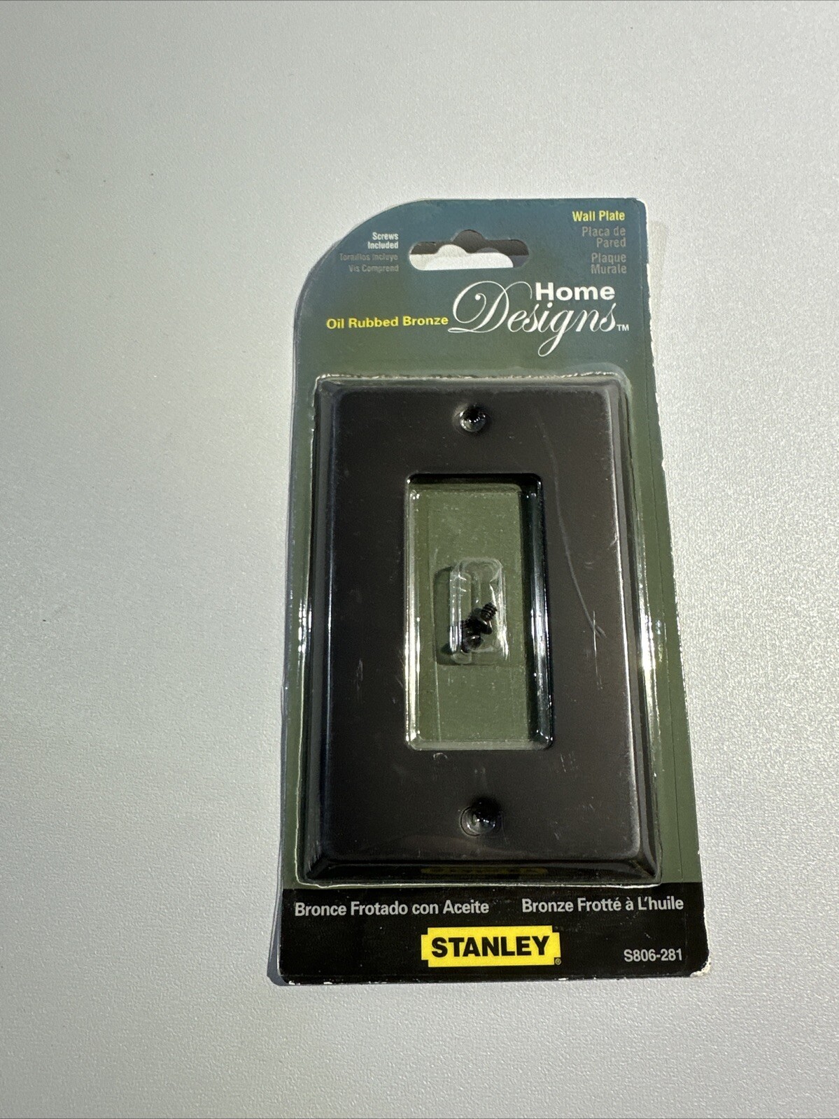 Stanley Oil Rubbed Bronze Rocker Wall Switch Plate Cover NOS