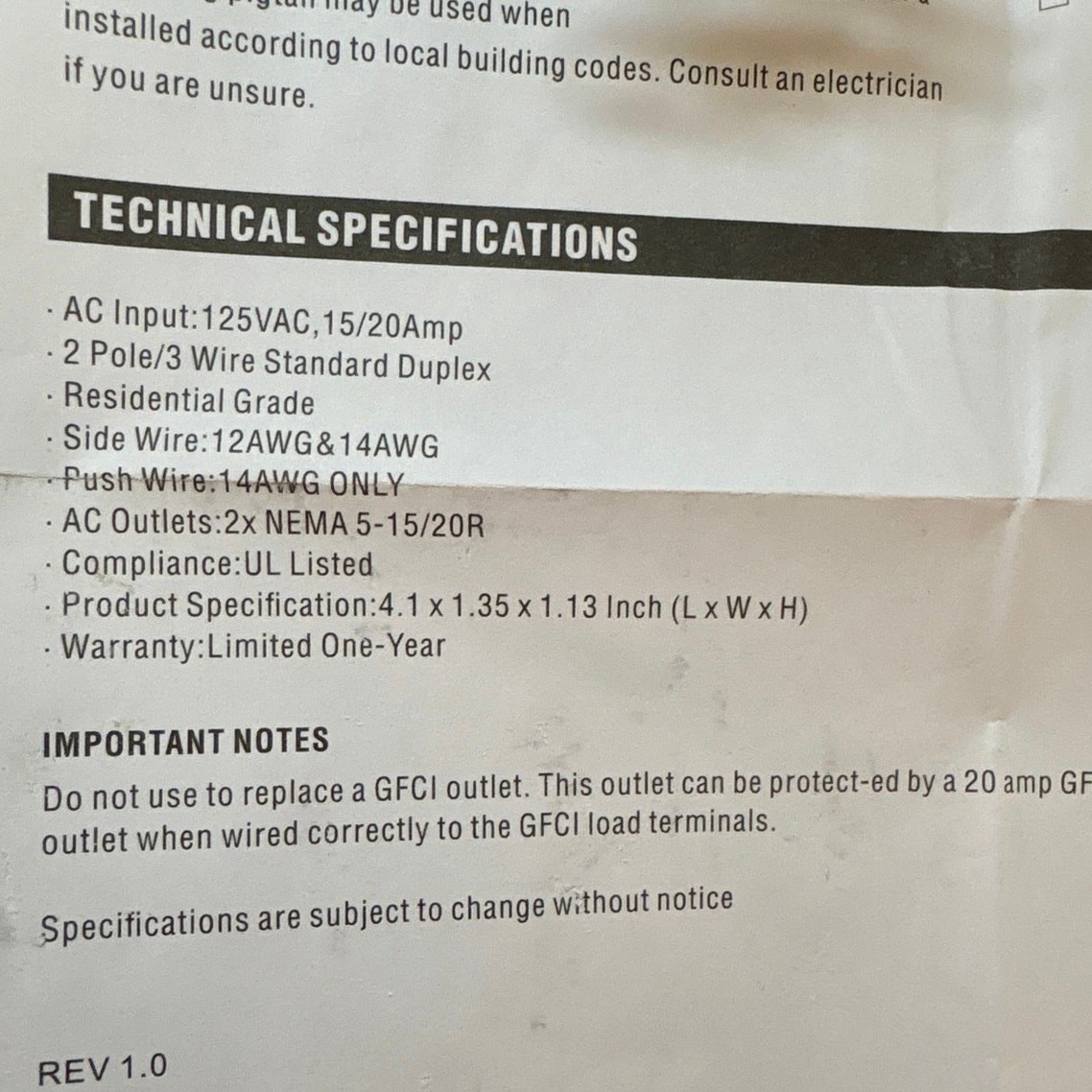 New Set 12 Gold Outlet Replacement 20A Decorator Receptacle Standard Outlet 125V