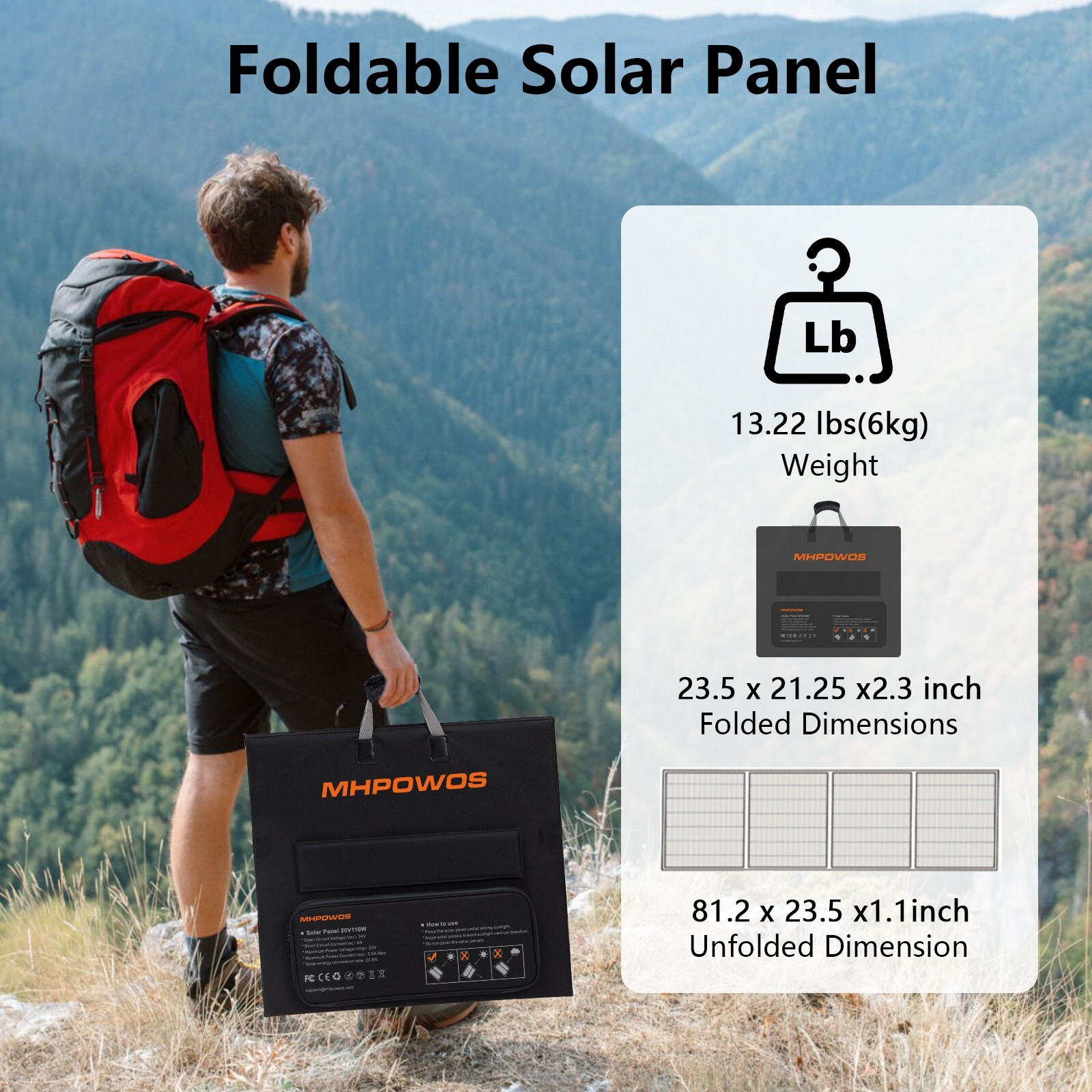 440W 220W Solar Panel Portable Solar Module for Bluetti Ecoflow Refurbished IP67
